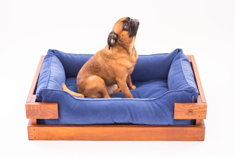 Лежак Loft Teak+Velour Indigo