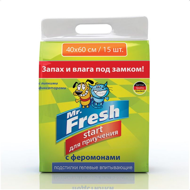 Mr.Fresh Start подстилки для приучению к месту 40x60(15шт)